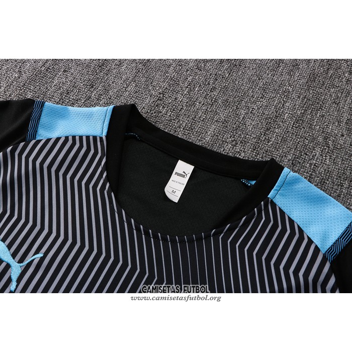 Chandal del Olympique Marsella Manga Corta 2021/2022 Negro
